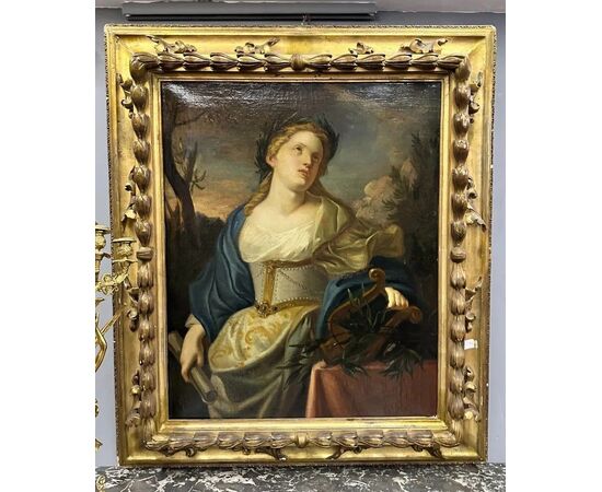  Dipinto olio su tela - Allegoria della Musica, XVIII Secolo