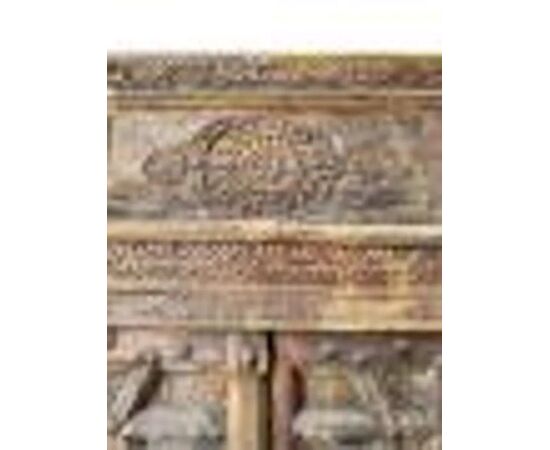  Antico Portone in Legno Intagliato del XVIII Secolo