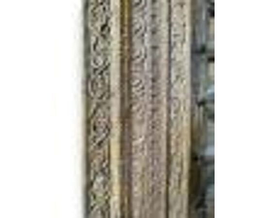  Antico Portone in Legno Intagliato del XVIII Secolo
