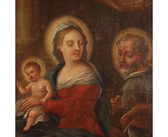 Dipinto Sacra Famiglia con Santi