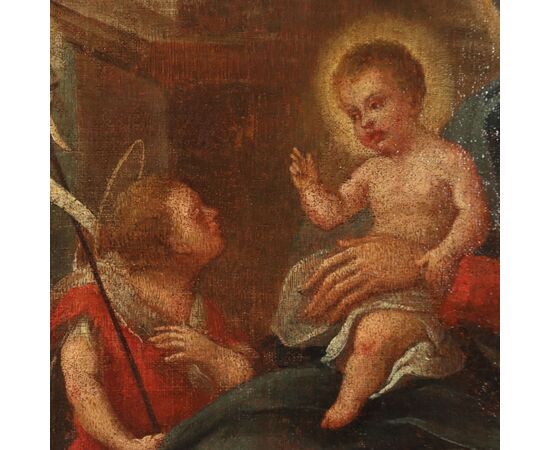 Dipinto Sacra Famiglia con Santi