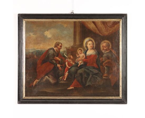 Dipinto Sacra Famiglia con Santi