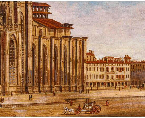Giulio Vitali, XX secolo, Veduta del Duomo di Milano