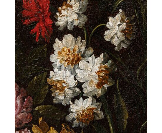 Scuola lombarda, XVII secolo, Natura morta con fiori