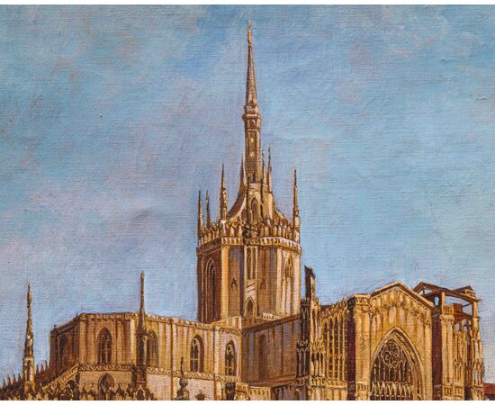 Giulio Vitali, XX secolo, Veduta del Duomo di Milano