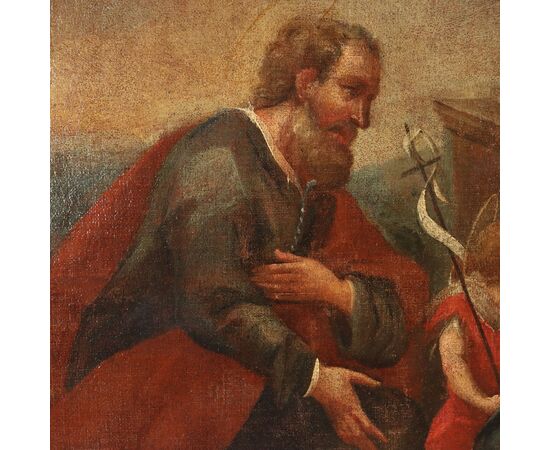 Dipinto Sacra Famiglia con Santi