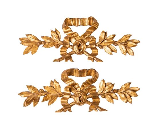 Coppia antichi fregi dorati - O/7147 - 