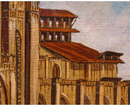 Giulio Vitali, XX secolo, Veduta del Duomo di Milano