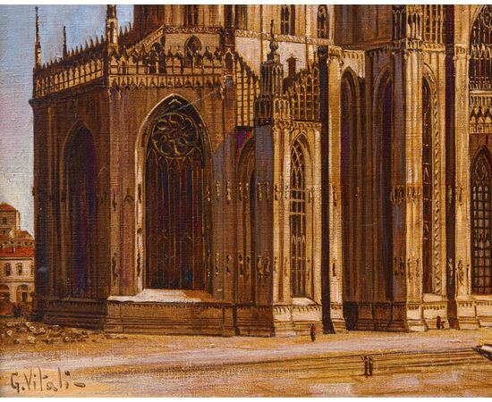 Giulio Vitali, XX secolo, Veduta del Duomo di Milano