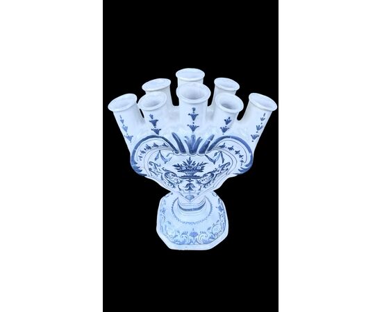 Vaso tulipaniera in maiolica.Moustiers.Francia.
