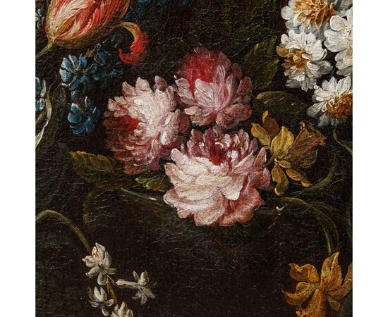Scuola lombarda, XVII secolo, Natura morta con fiori