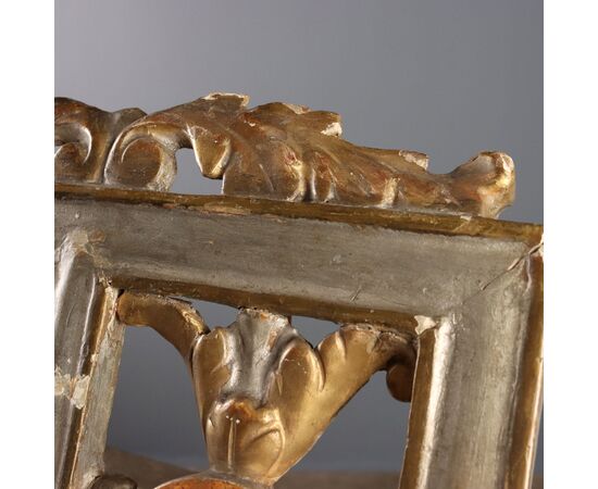 Carved, Gilded and Silvered Wooden Lectern, Italy, Second Half of the 19th Century