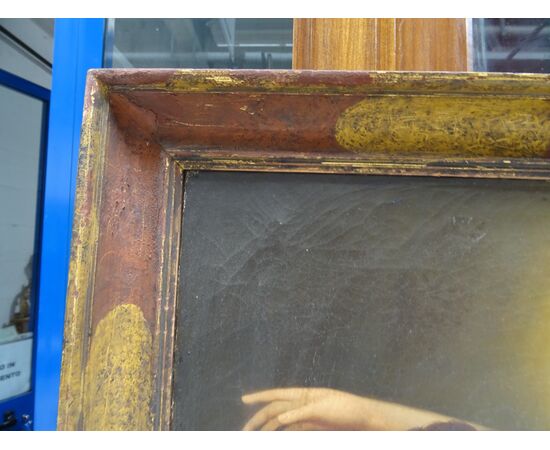 Quadro olio su tela scuola italiana XVIII sec. Il sogno di San Giuseppe