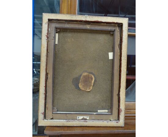 Quadro olio su tela scuola italiana XVIII sec. Il sogno di San Giuseppe