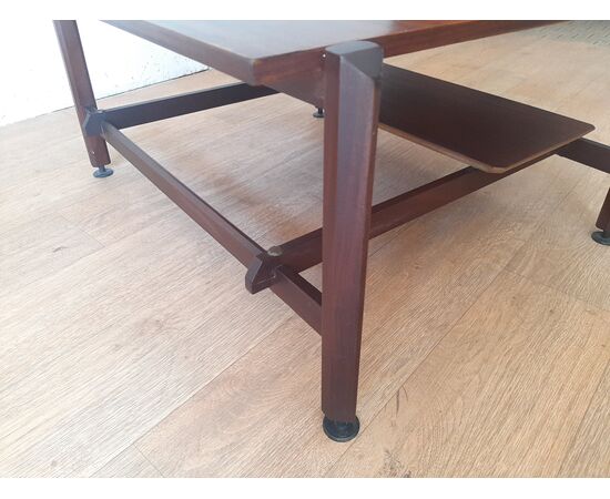 TAVOLO BASSO DA SALOTTO IN TEAK DESIGN MODERNO ORIGINALE DEGLI ANNI '60