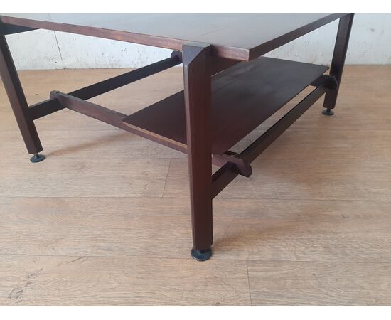 TAVOLO BASSO DA SALOTTO IN TEAK DESIGN MODERNO ORIGINALE DEGLI ANNI '60