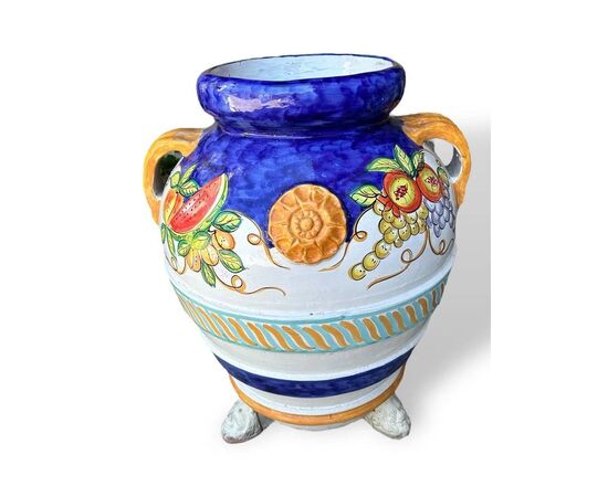  Giara in Terracotta Orcio Toscano Dipinto