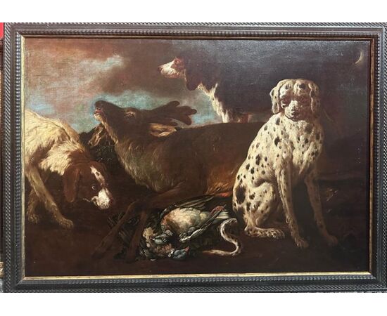 Brandi Domenico 1684-1736, Hunting dogs and deer
