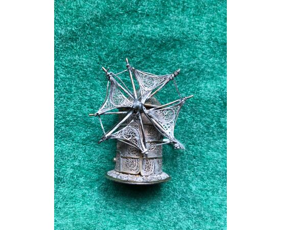 Small windmill in filigree silver.     