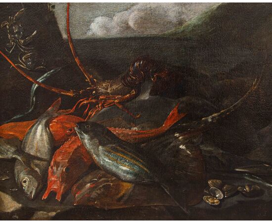 Nicola Maria Recco (17th-18th century), Still Life with Fish