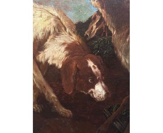 Brandi Domenico 1684-1736, Hunting dogs and deer