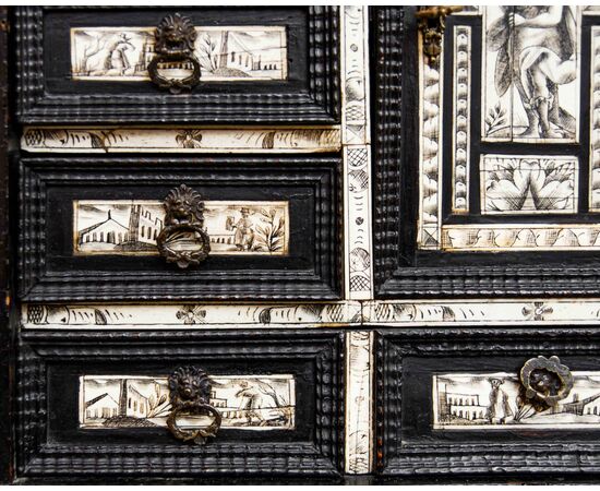 Northern Italy, 17th century, Coin cabinet