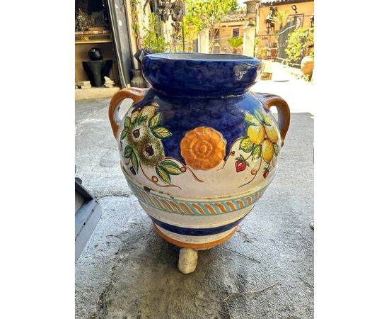  Giara in Terracotta Orcio Toscano Dipinto