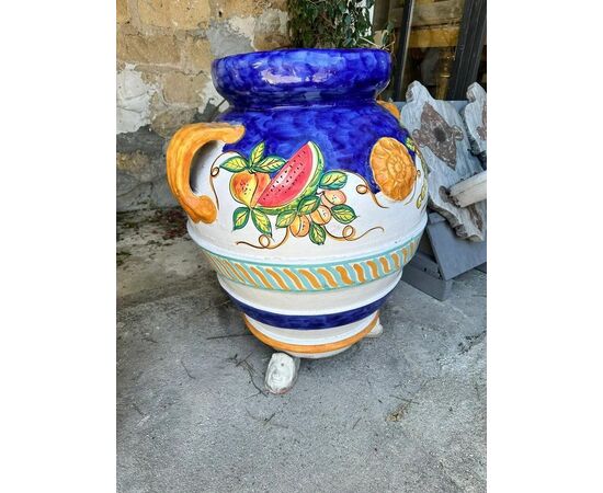  Giara in Terracotta Orcio Toscano Dipinto