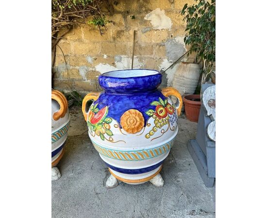  Giara in Terracotta Orcio Toscano Dipinto