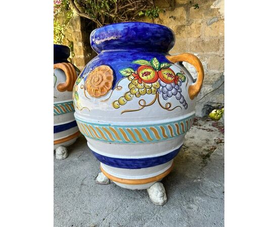  Giara in Terracotta Orcio Toscano Dipinto