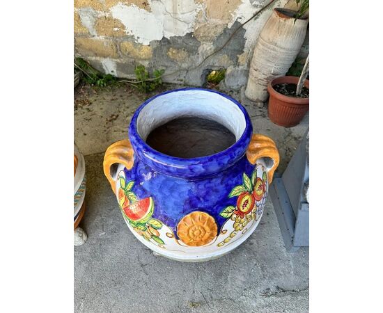 Giara in Terracotta Orcio Toscano Dipinto