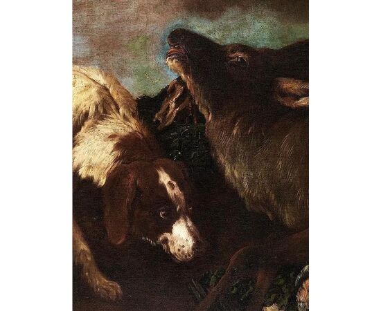 Brandi Domenico 1684-1736, Hunting dogs and deer