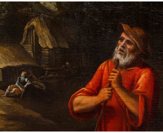 Nordic artist active in Italy, last quarter of the 16th century, Adoration of the Shepherds
