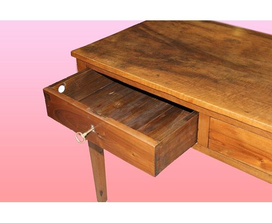 Italian walnut desk from the second half of the 1700s