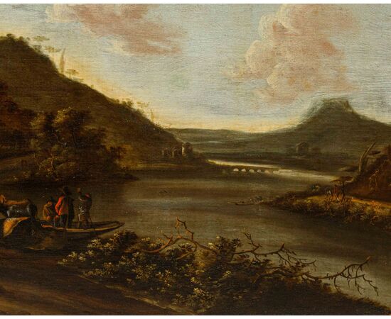 17th century, Landscape with figures