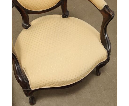 Pair of Baroque Style Armchairs, Italy, 20th Century