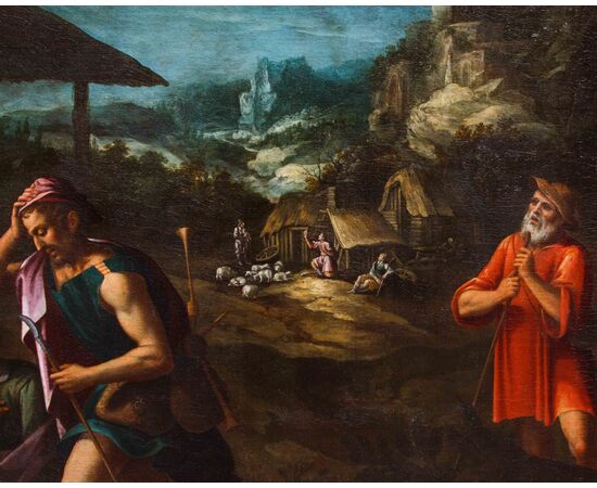 Nordic artist active in Italy, last quarter of the 16th century, Adoration of the Shepherds