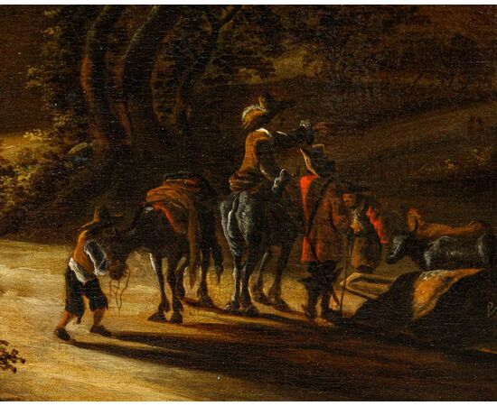 17th century, Landscape with figures