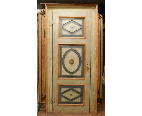 ptl529 - porta con telaio, Centro Italia, XVIII secolo, mis. cm l 110 x h 235 
