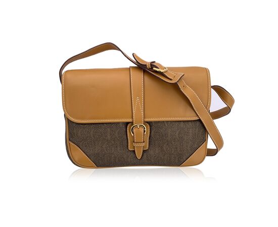 GUCCI Borsa a Tracolla Vintage in Tela Col. Marrone M