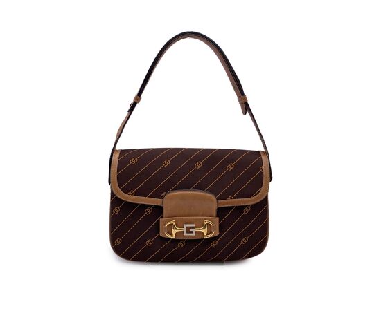 GUCCI Borsa a Tracolla Vintage in Tela Col. Marrone S