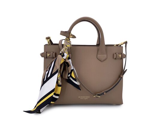 BURBERRY Borsa Shopper in Pelle Col. Beige The Banner M