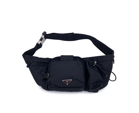 PRADA Borsa a Tracolla in Polyammide Col. Nero Tessuto S