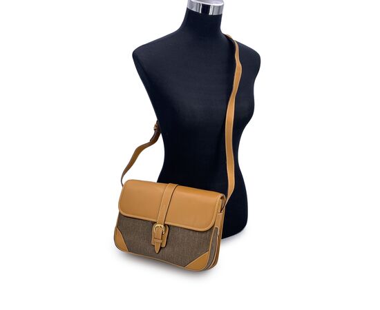 GUCCI Borsa a Tracolla Vintage in Tela Col. Marrone M