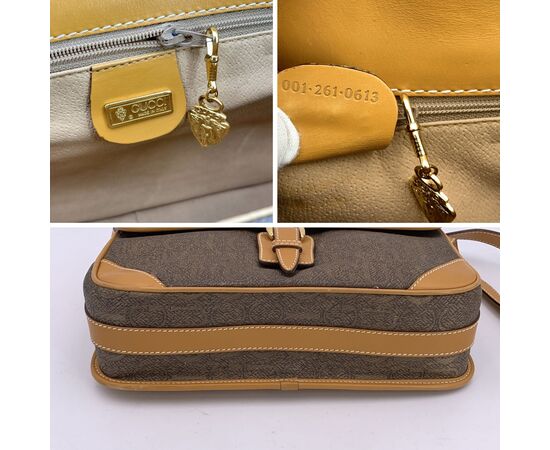 GUCCI Borsa a Tracolla Vintage in Tela Col. Marrone M