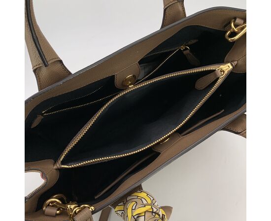 BURBERRY Borsa Shopper in Pelle Col. Beige The Banner M