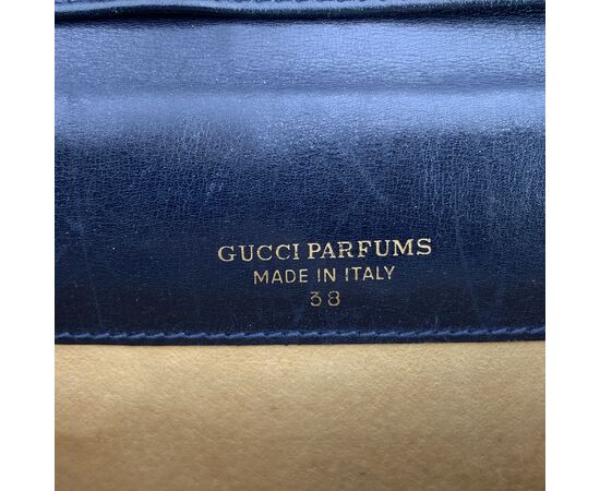 GUCCI Borsa a Tracolla Vintage in Tela Col. Blu Ophidia S