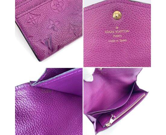 LOUIS VUITTON Portafoglio in Pelle Col. Viola Curieuse M