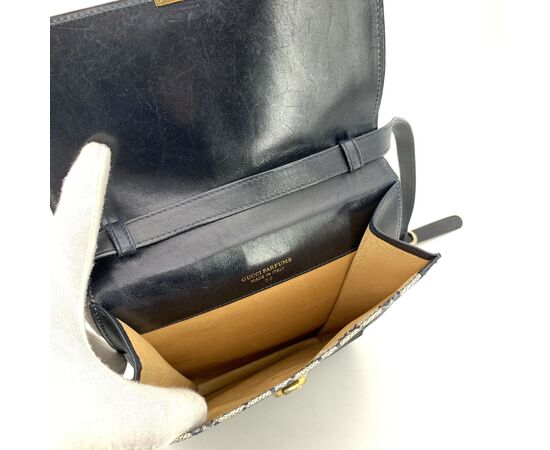 GUCCI Borsa a Tracolla Vintage in Tela Col. Blu Ophidia S