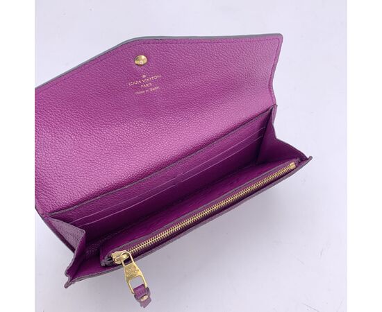 LOUIS VUITTON Portafoglio in Pelle Col. Viola Curieuse M